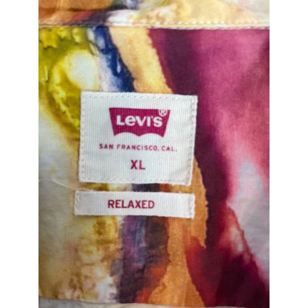 Levi's Relaxed Hawaiian‎ Short Sleeve Button Down Shirt Men's Size XL